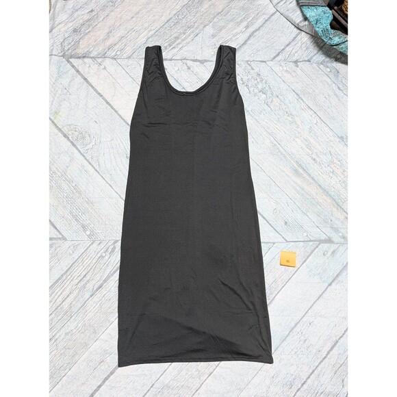 Eimin‎ Women's 2xl Slate Grey Super Soft Tank Midi Dress - Picture 3 of 5